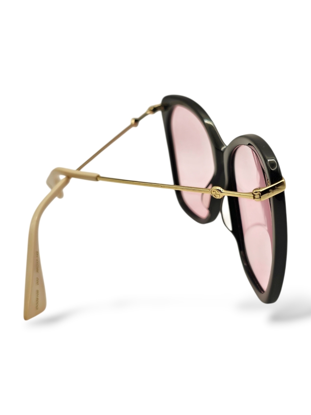 Gucci Women’s Black Frame Pink Lens Sunglasses - Picture 5 of 8